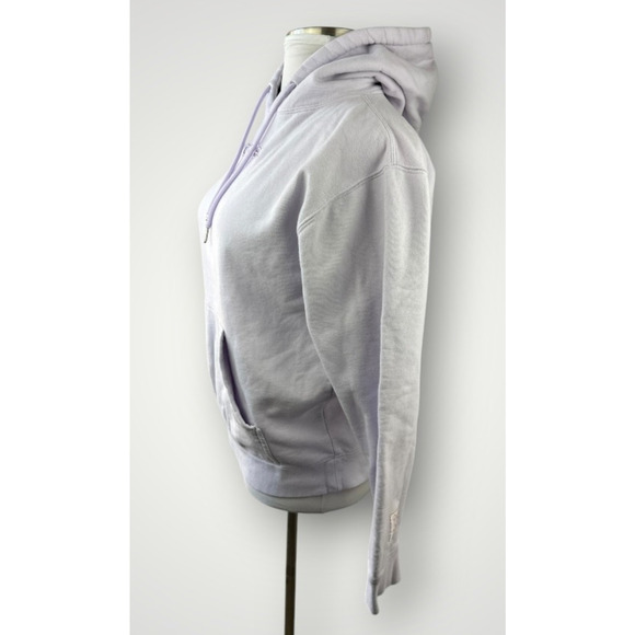 Glossier Limited Edition Lavender Hoodie Embroidered Pullover Sweatshirt Medium - Picture 5 of 16